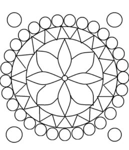 onam pookalam designs outline - 17