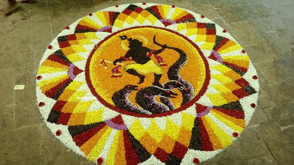 Onam Pookalam Design 18 Keralam Kerala Tourism Kerala