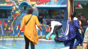 Rajith kumar fell into pool between court task & injured bigg boss