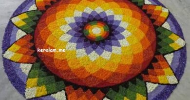thiruvonam onam 2020, onam pookalam designs