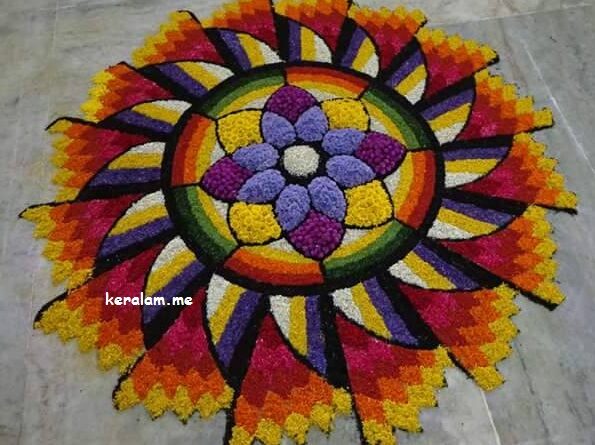 Onam Pookalam Design 73