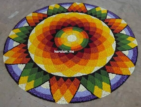 Onam Pookalam Design 92