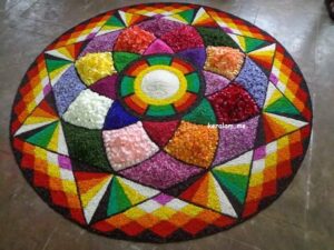 Onam Pookalam Design 95
