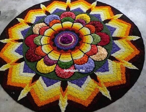 Onam Pookalam Design 100