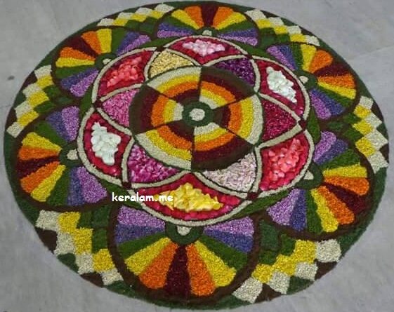 onam pookalam designs,rangoli flower design -2020,