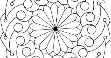 Onam Pookalam outline Design - 8, onam