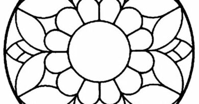 simple onam pookalam outline designs - 12, onam