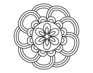 simple onam pookalam outline designs - 13, onam 2020