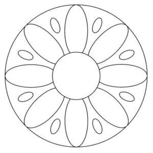 simple onam pookalam outline designs , onam 2020
