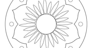 simple onam pookalam outline designs, onam, onam 2020