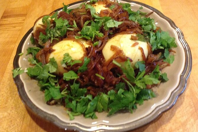 Egg Roast (Hard Boiled Eggs in Caramelized Onions)