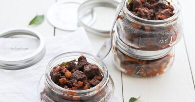 Recipe for Nadan Erachi/ Irachi Achar - Kerala Style Dry Beef Pickle