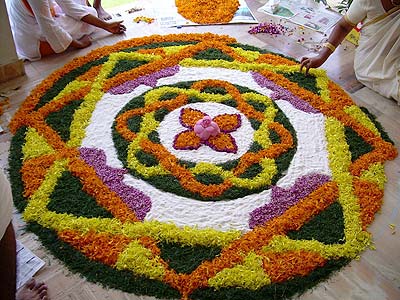scent of flowers pervades onam
