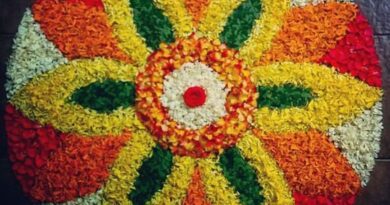 Simple onam pookalam 2021