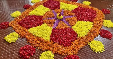 simple onam pookalam, onam pookalam