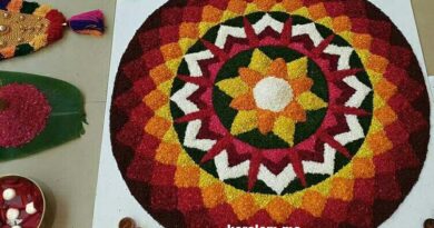 onam pookalam best design