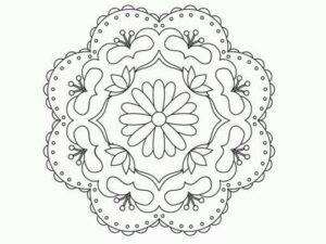 onam pookalam outline