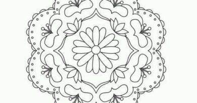 onam pookalam outline