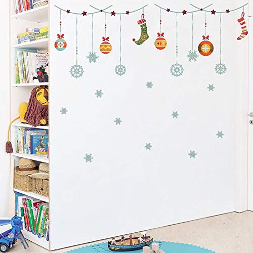 Merry Christmas, Sock Bell Wall Stickers ,Christmas stickers