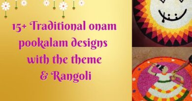 Traditional onam pookalam